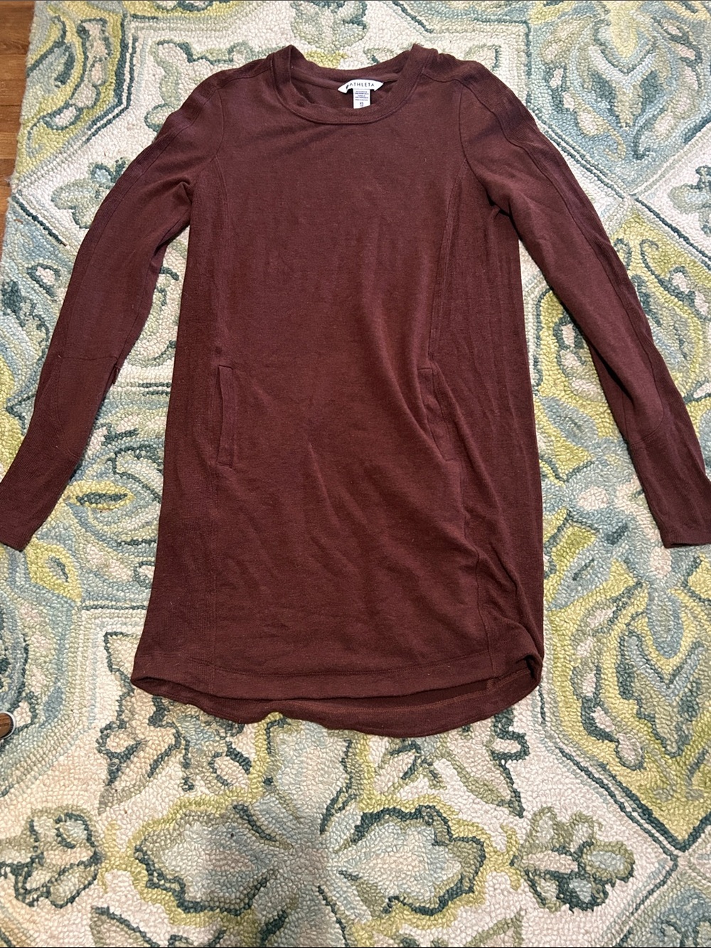 Athleta Long Sleeve Tunic in Deep Brown